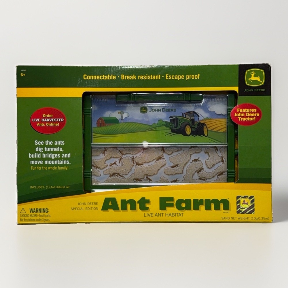 Uncle Milton S.T.E.M. John Deere Ant Farm Live Habitat Connectable Escape Proof